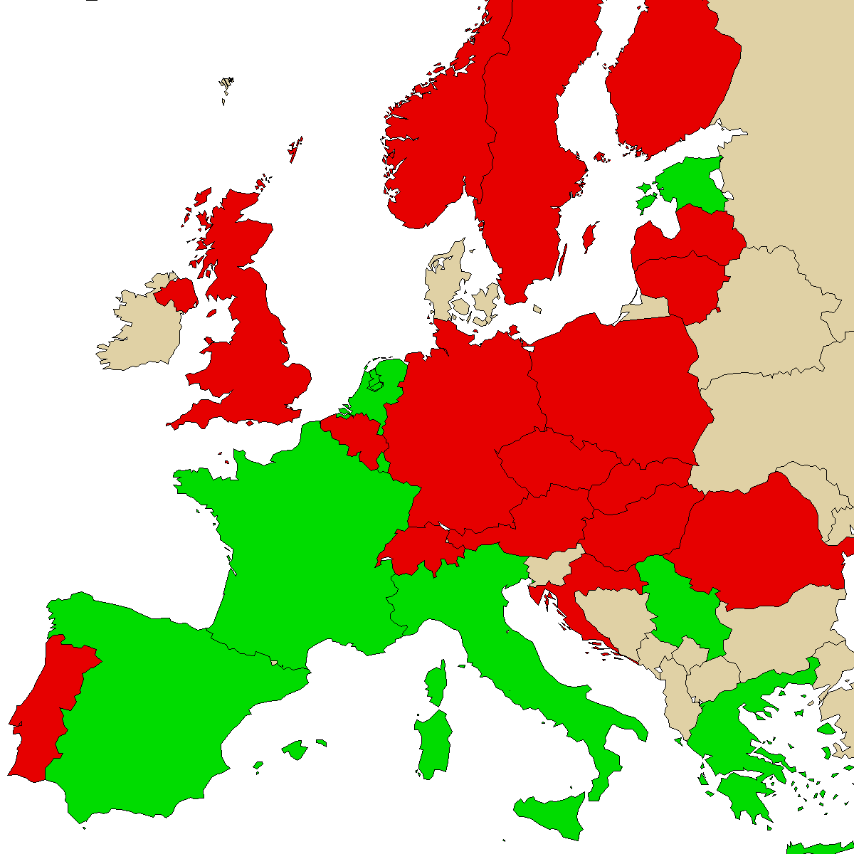 legal info map for our product 4HO-MET, green are countries where we found no ban, red with ban, grey is unknown