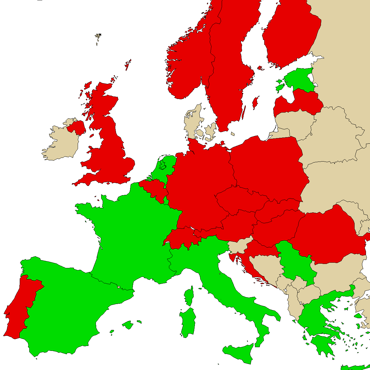 legal info map for our product 4HO-MET, green are countries where we found no ban, red with ban, grey is unknown