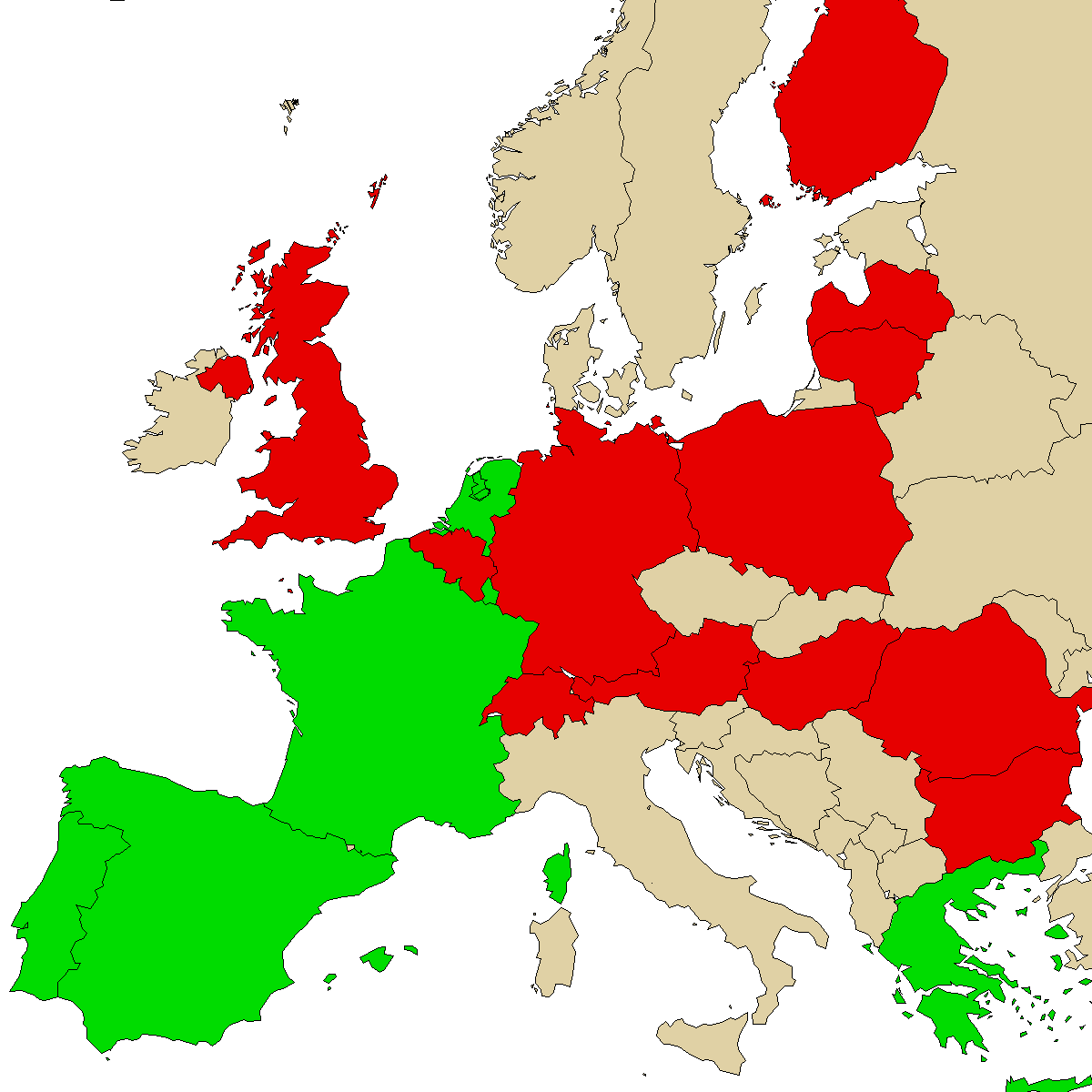 legal info map for our product 5MeO-MiPT, green are countries where we found no ban, red with ban, grey is unknown