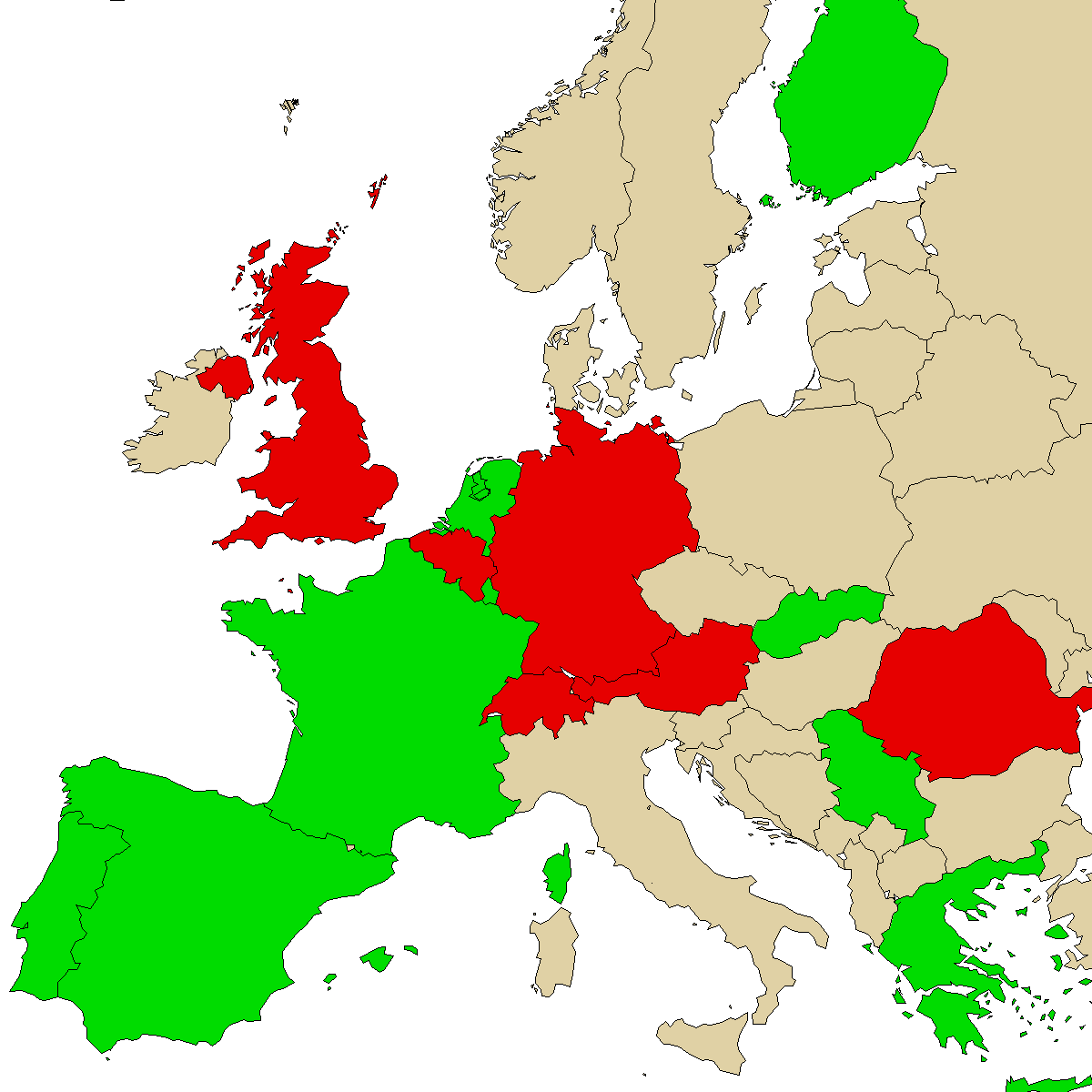 legal info map for our product 3MeP, green are countries with no ban, red with ban, grey is unknown