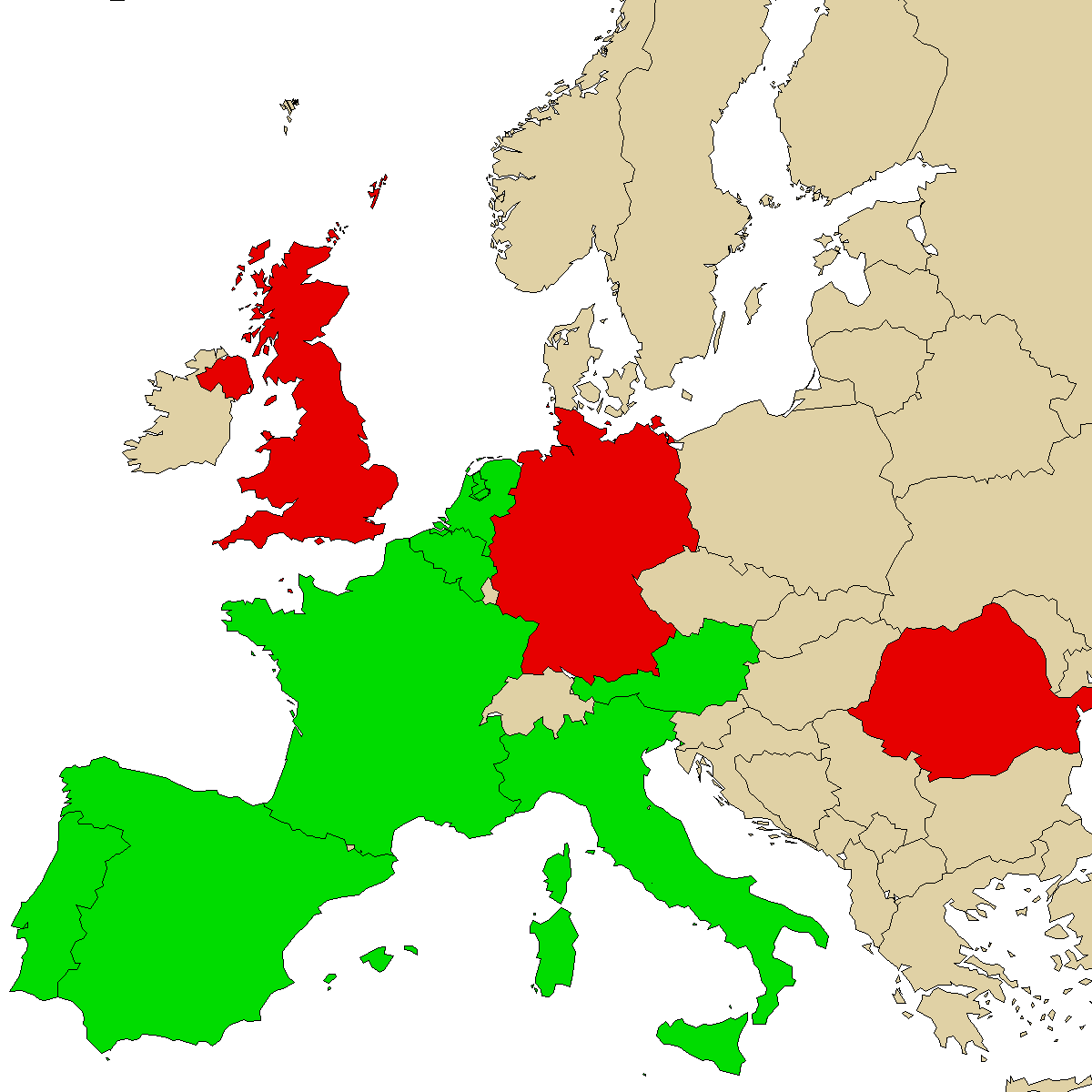 legal info map for our product DMC, green are countries where we found no ban, red with ban, grey is unknown